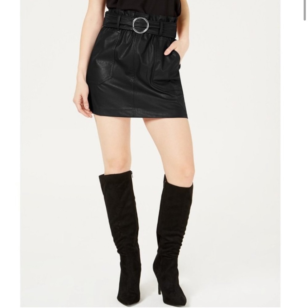 Faux Leather Skirt